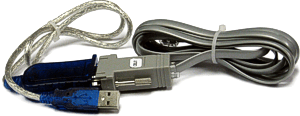 Cable assembly to connect RS232 board to PC USB port